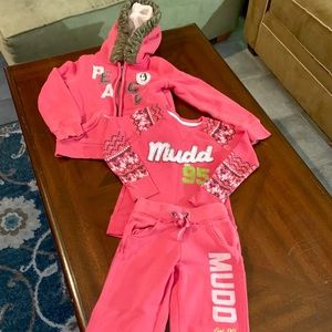 Girls outfit by mudd sweatpants, shirt, jacket 6
